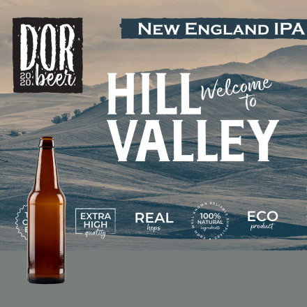 Пиво светлое «Hill Valley» (New England IPA) в стекле 0,5л.