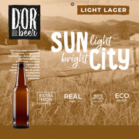 Пиво светлое «Sun City» (Light Lager) в стекле 0,5л.